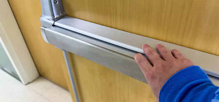 Installing a Push Bar on a Door Palm Desert